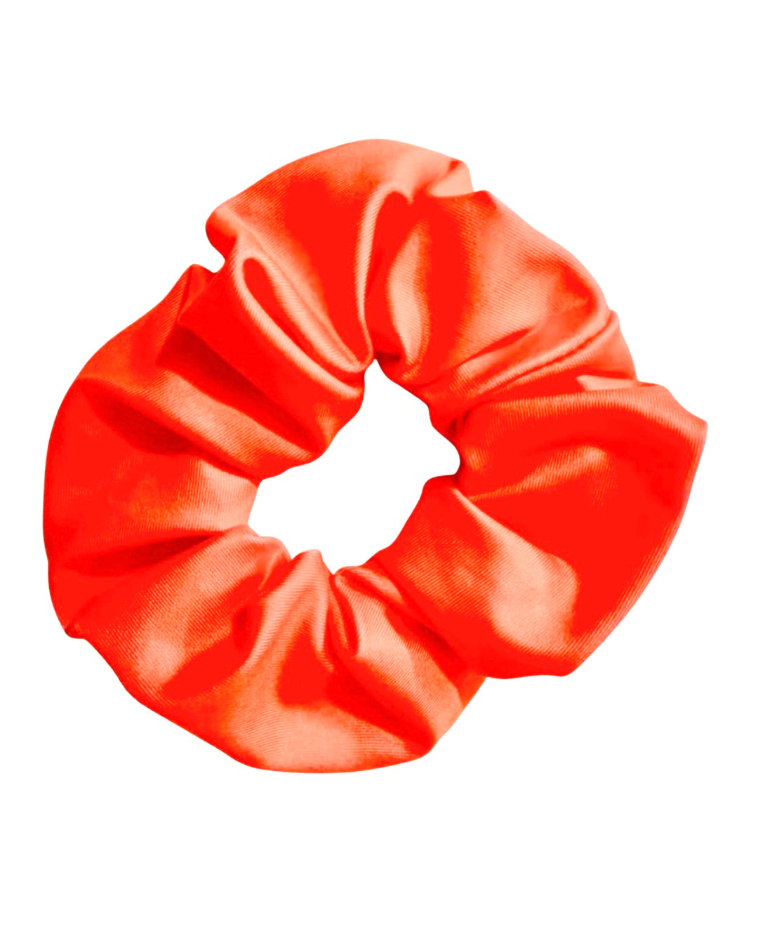 Neon Reign Coral Scrunchie