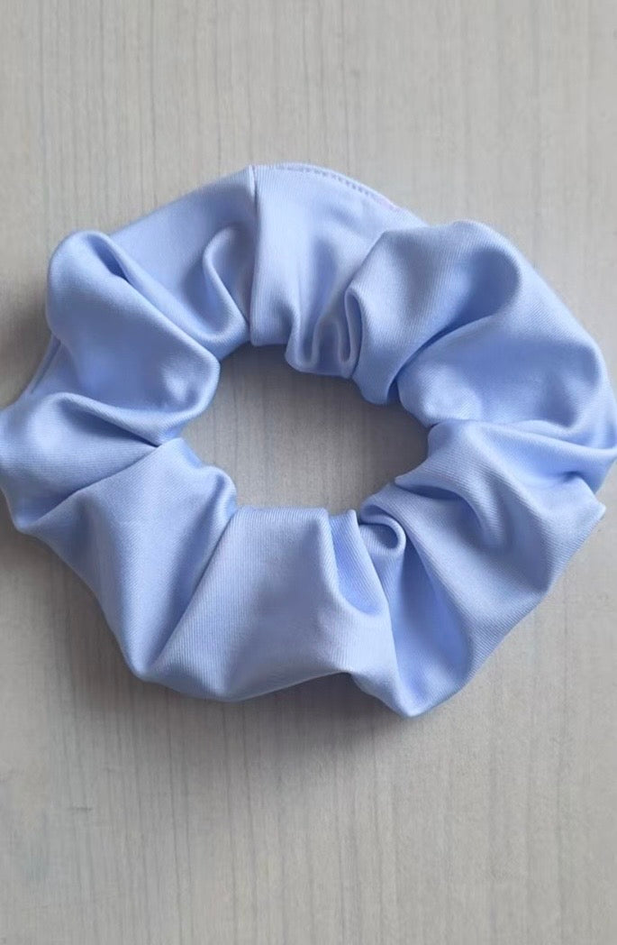 Bluebell plain scrunchie